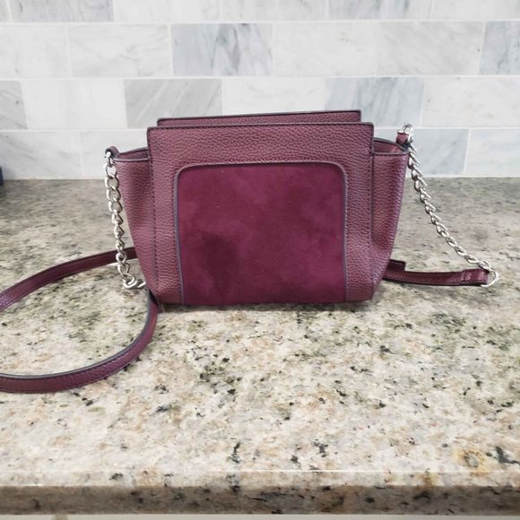 Steve Madden Wine Burgundy Tara Crossbody Bag Purse - Picture 3 of 11